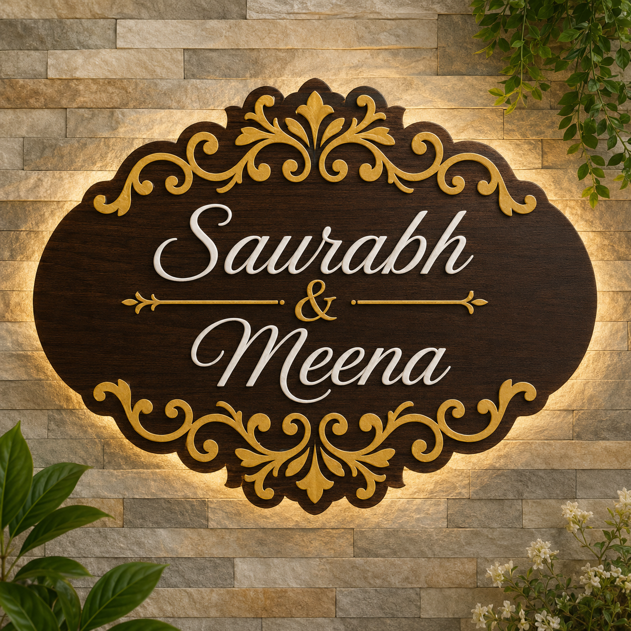 Modern Minimalist Name Plate - Style II